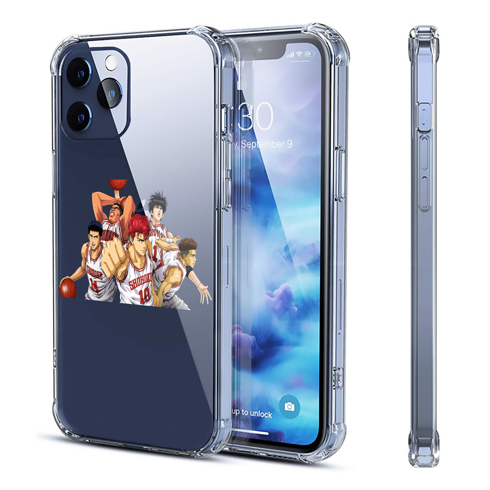 （画像用） SLAM DUNK／スラムダンク 【iPhone 12シリーズ対応】透明スマホケース（クリアソフトケース）